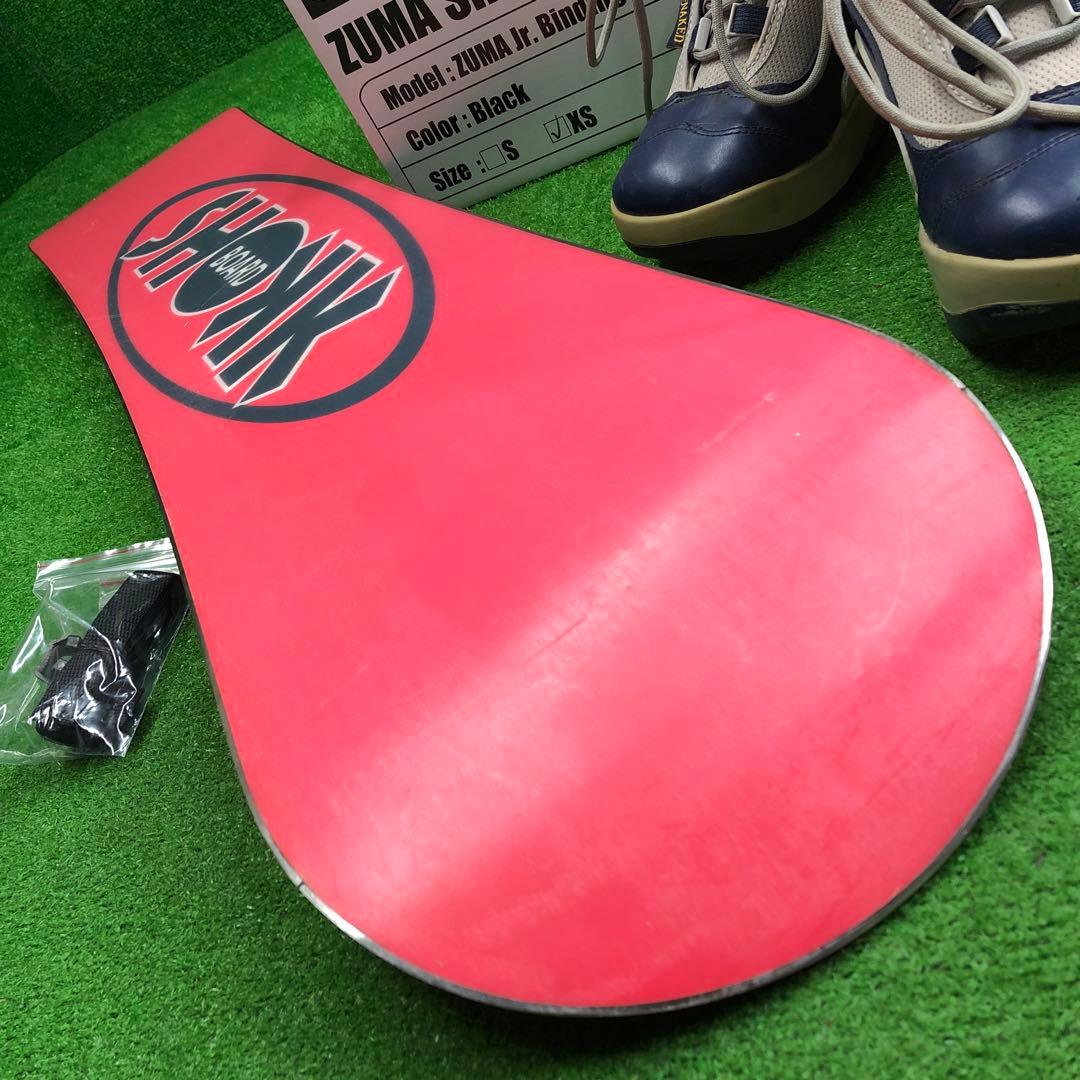 宝-649子供用スノーボードセット板115cm ビンディング新品 メンテナンス済