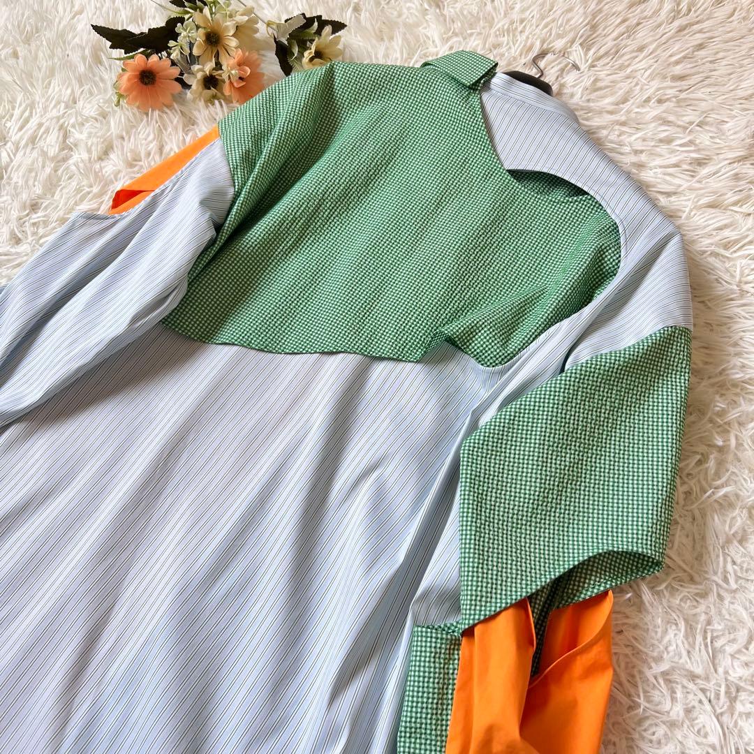 ENFOLD エンフォルド サッカーギンガム ホールSHIRT