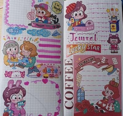 【4巻セット】小麦咖啡 Maicoffee 海外マステ 人物マステ 少女