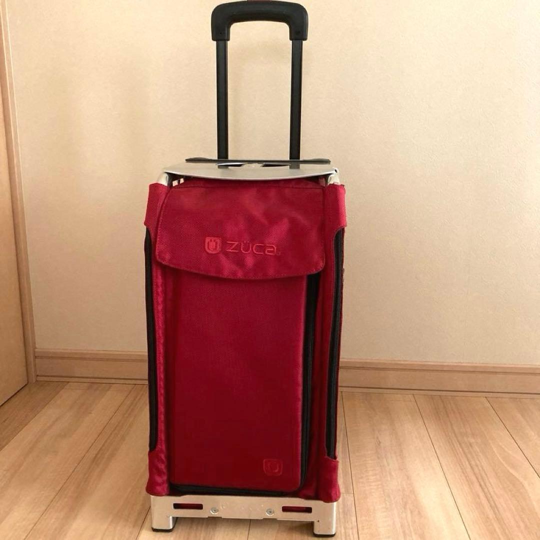 【さくらこ】ZÜCA ズーカ 座れるキャリーバッグ レッド 保護カバー付き