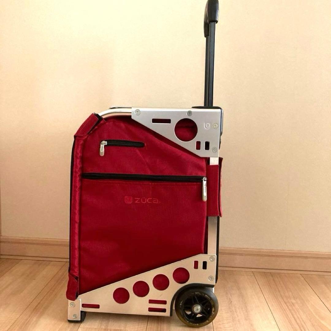 【さくらこ】ZÜCA ズーカ 座れるキャリーバッグ レッド 保護カバー付き
