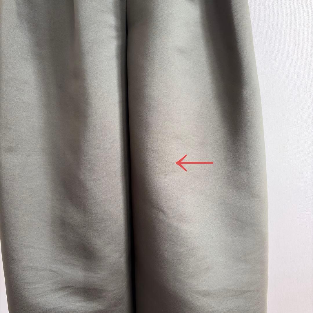 Heve へイヴ サテンフレアガウチョパンツ オリーブ 36