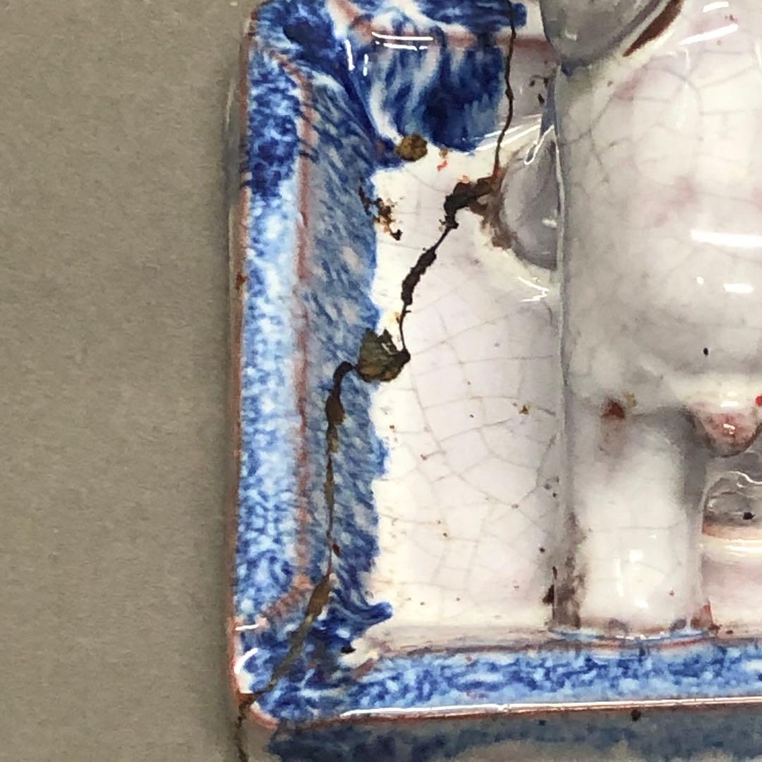 アンティーク　骨董　陶器の象