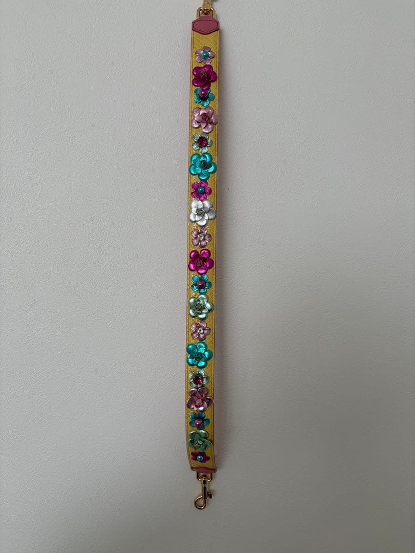 【未使用品】黄　DOLCE & GABBANA バック牛革ショルダーストラップ