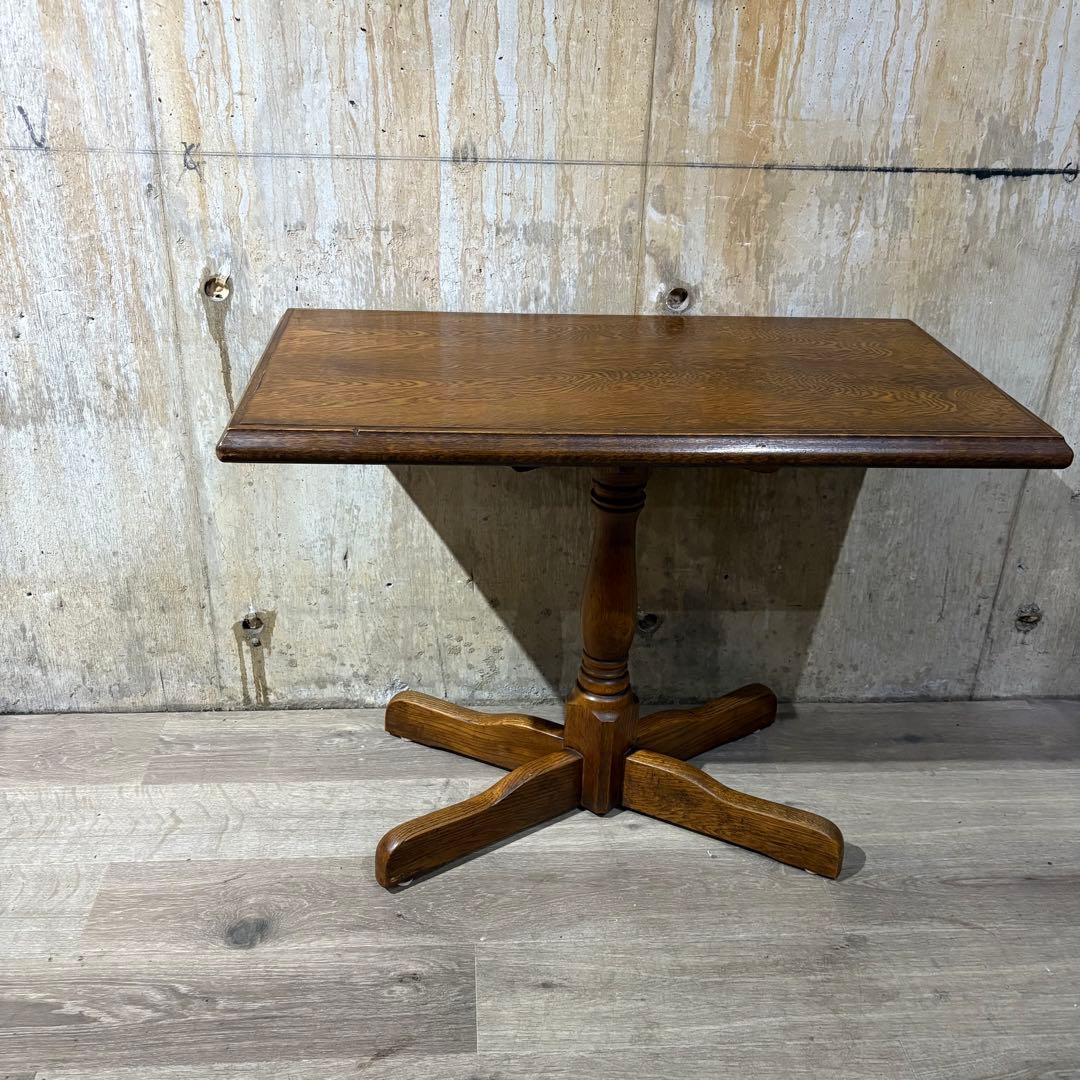 カフェテーブル　センターテーブル　オーク材　②