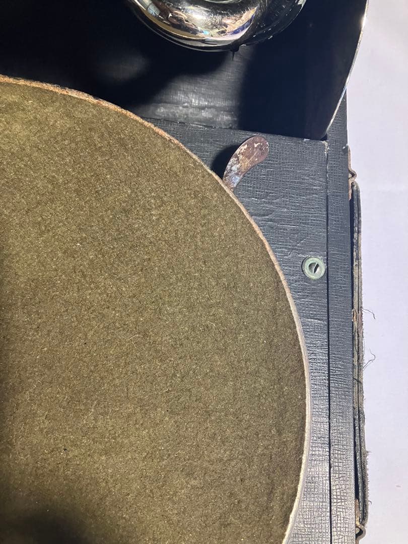 ヴィンテージ 蓄音器　稼動品　アンティークレコードオマケ付き