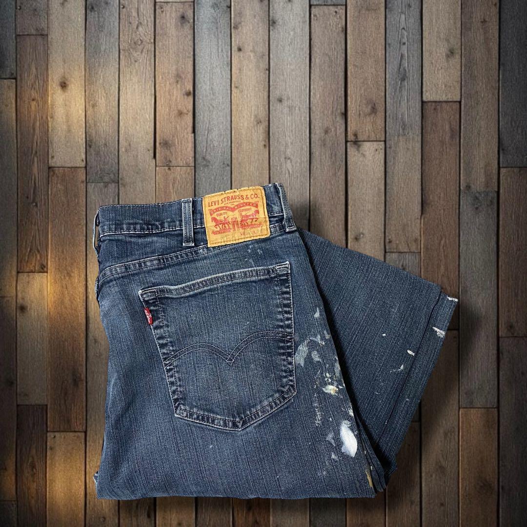 t*m様 Levi'sリーバイス 505 ストレート ペイントデニム ジーンズW