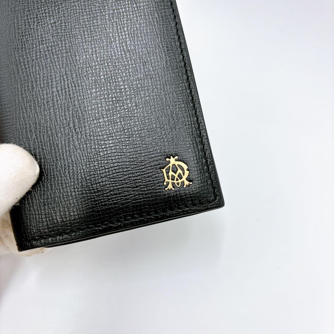 極美品 ＊ dunhill ダンヒル レザー 名刺入れ カードケース ブラック