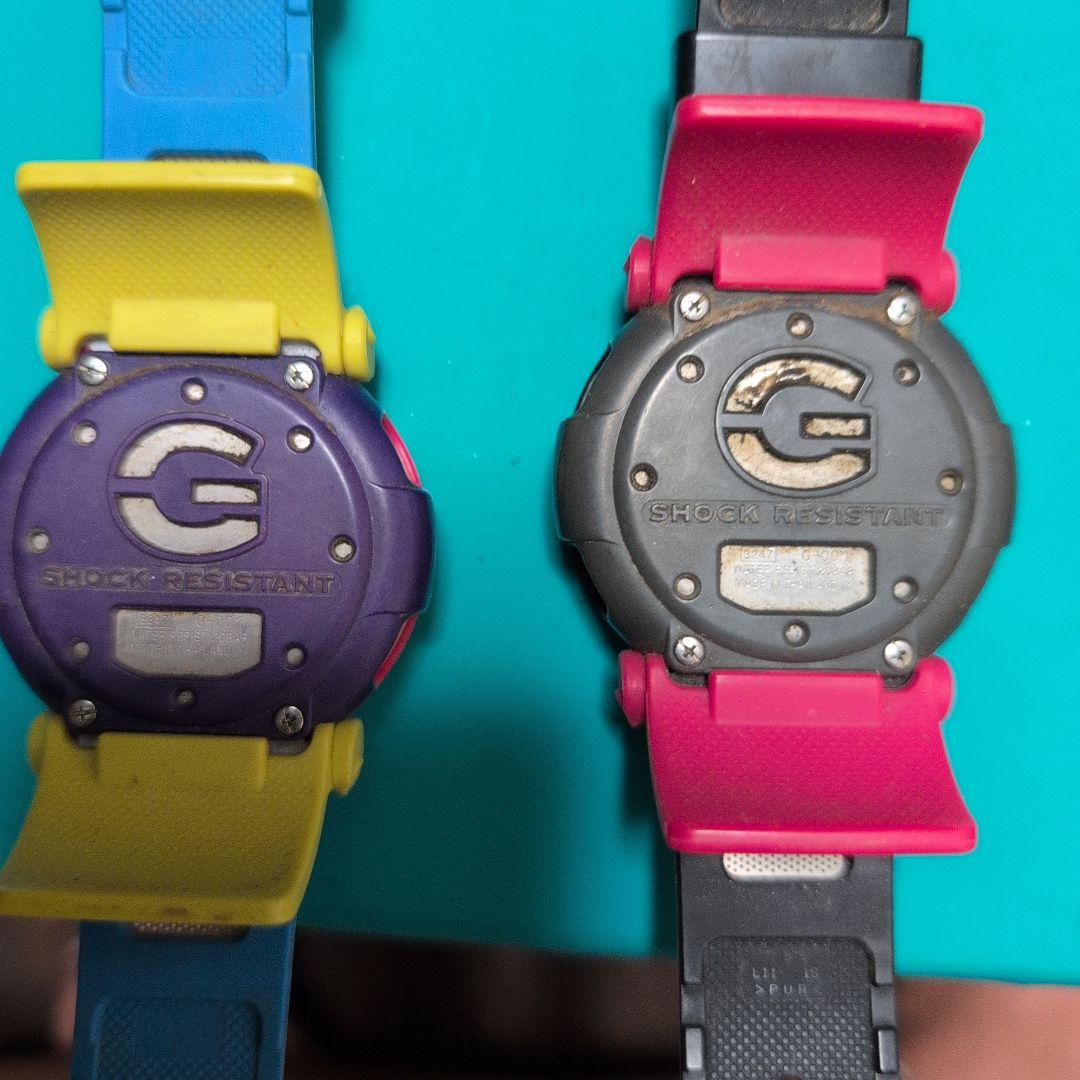 ジェイソン　CASIO G-SHOCK デジタル腕時計 青/ピンク/黒