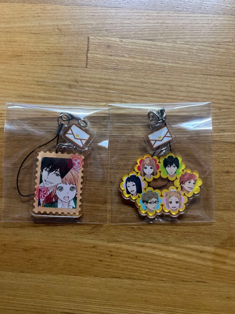 orange チャーム付き アクリルマスコット 2種セット