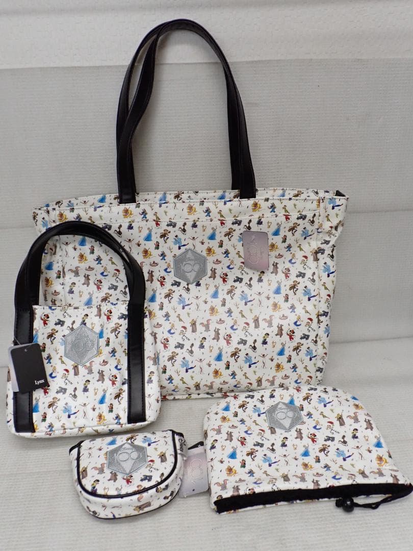 リンクスディズニー100周年トートバッグ ラウンドバッグ アイアンフードG9-C