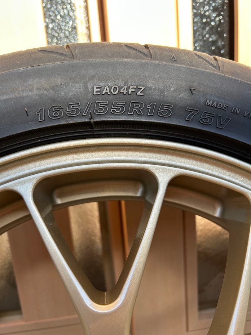 クロイチ　BBSホイールセット 15インチ　ポテンザ 165/55R15