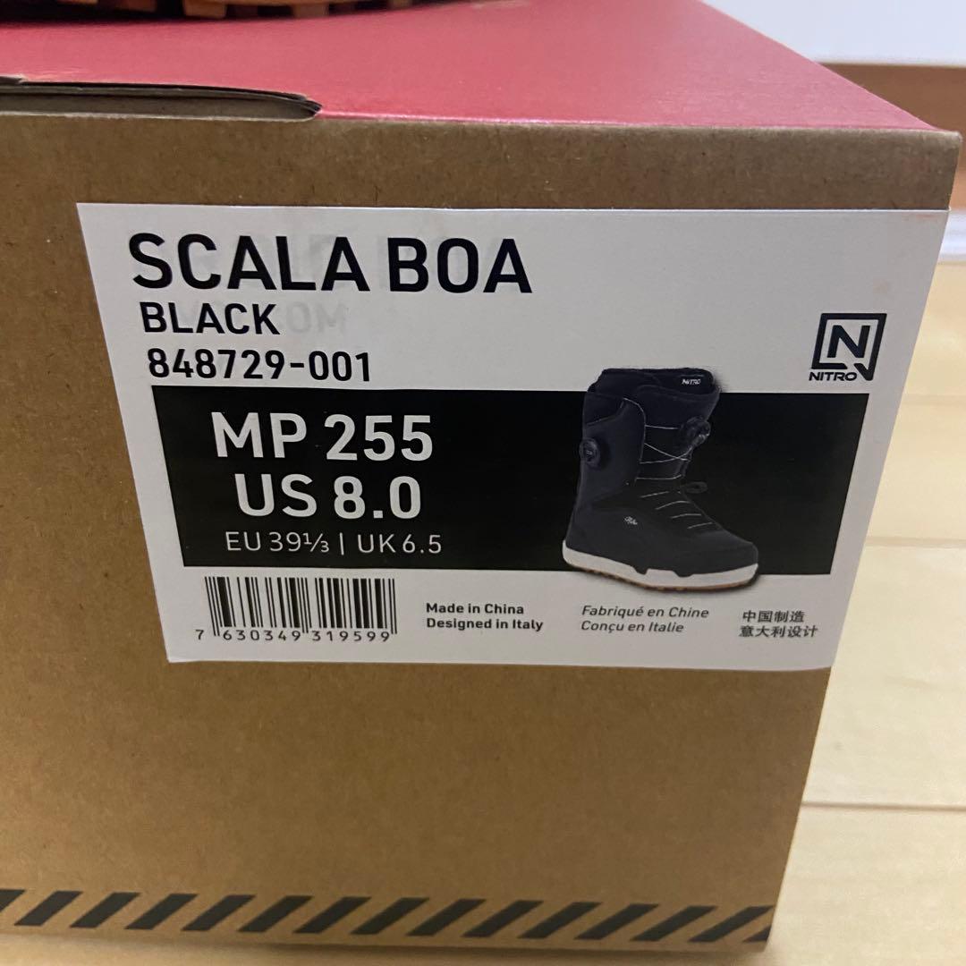 未使用　NITRO SCALA BOA ブラック US 8.0 25.5cm