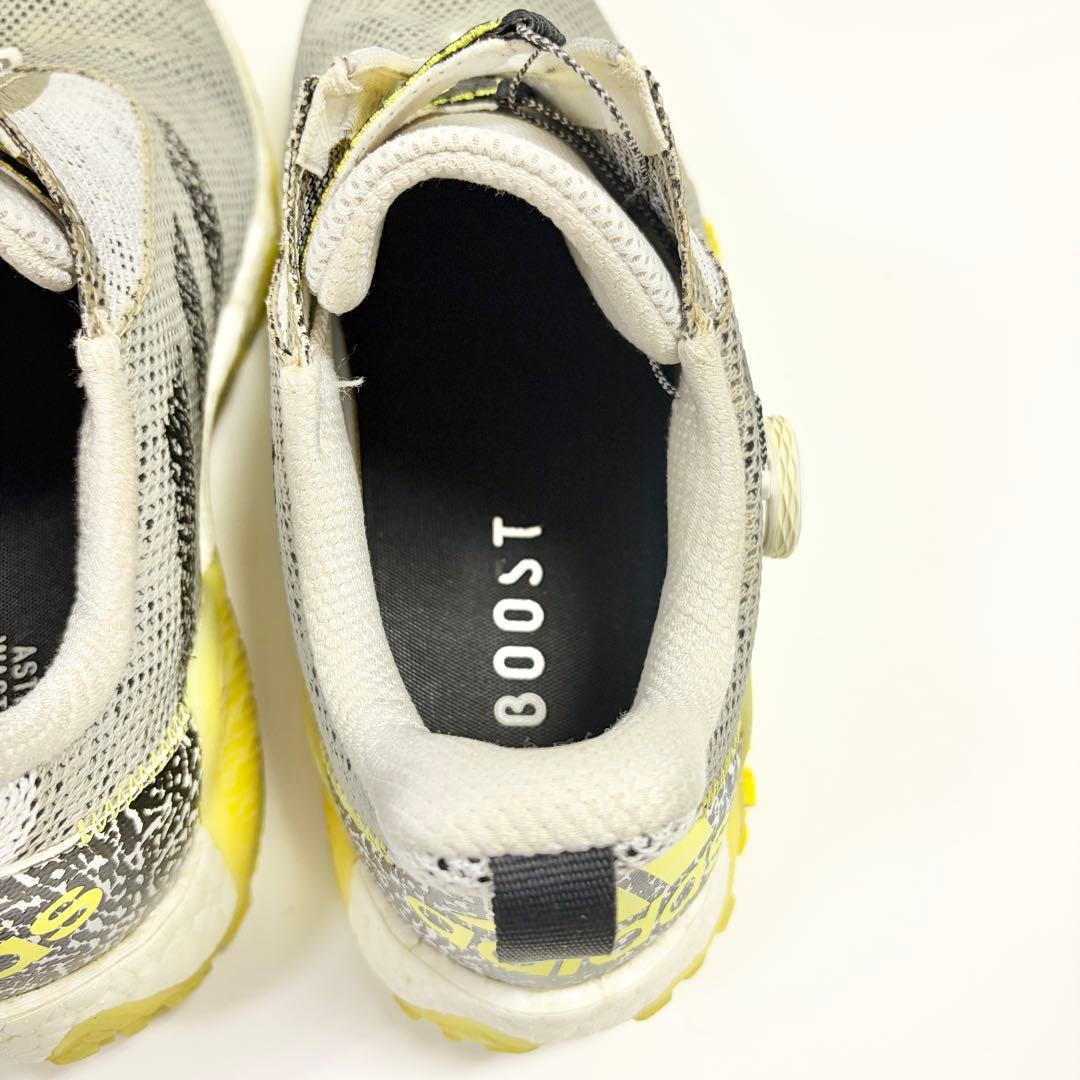 adidas BOAシステム ゴルフシューズ グレー/イエロー 28.0cm