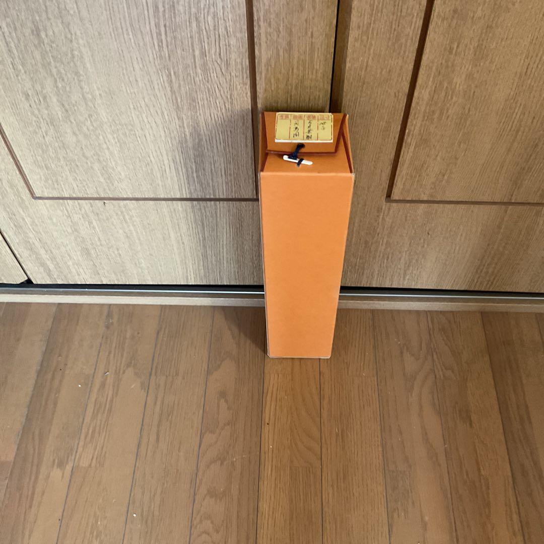 今井景樹　絹本彩色画　花鳥図【　三日月に鴫之図】　茶掛軸　タトウ箱 概良　332