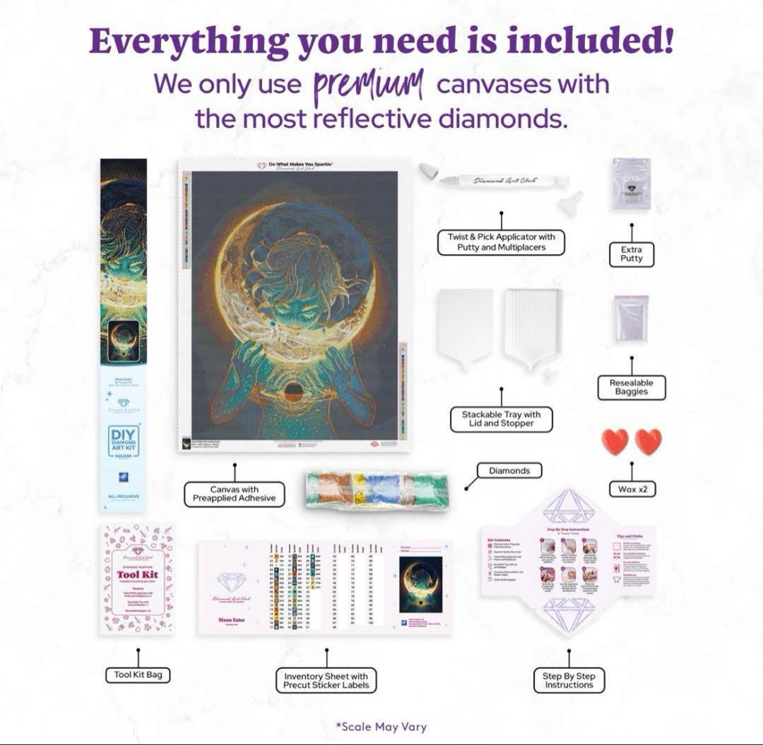 ダイヤモンドアートクラブ ムーンイーター　ユウメイアート　スクエア　DAC