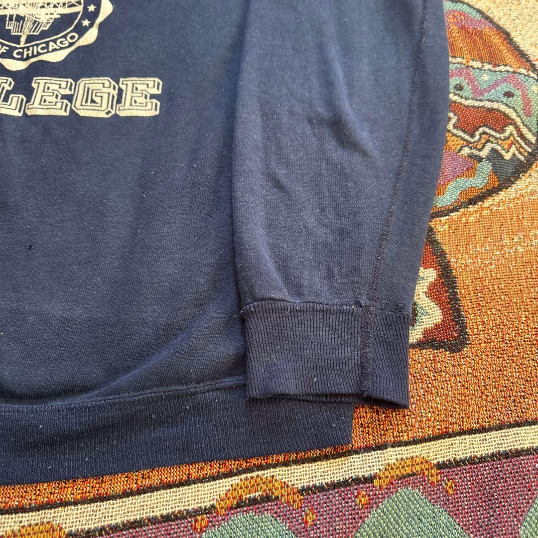 す*ぶ様 超美品 60’s カレッジスウェット 茄子紺