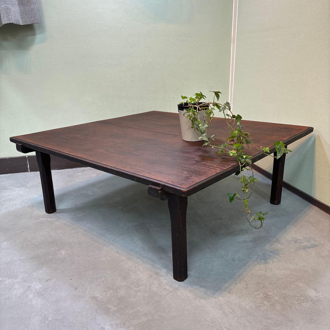 木製座卓 古民家ローテーブル｜無垢材 古家具｜和モダン