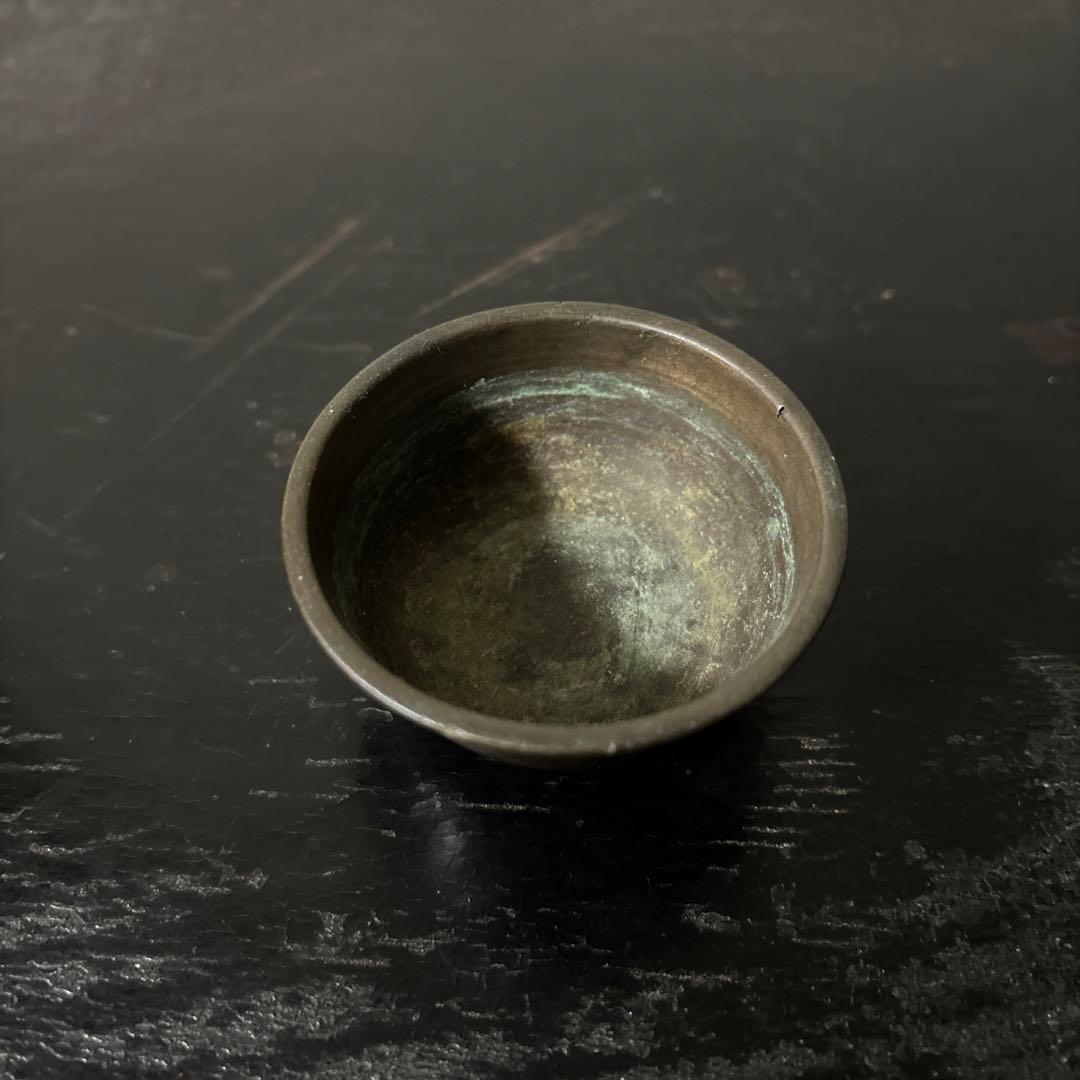 古銅六器 真鍮　盃 ぐい呑み　酒器　仏教美術 古美術 アンティーク　李朝