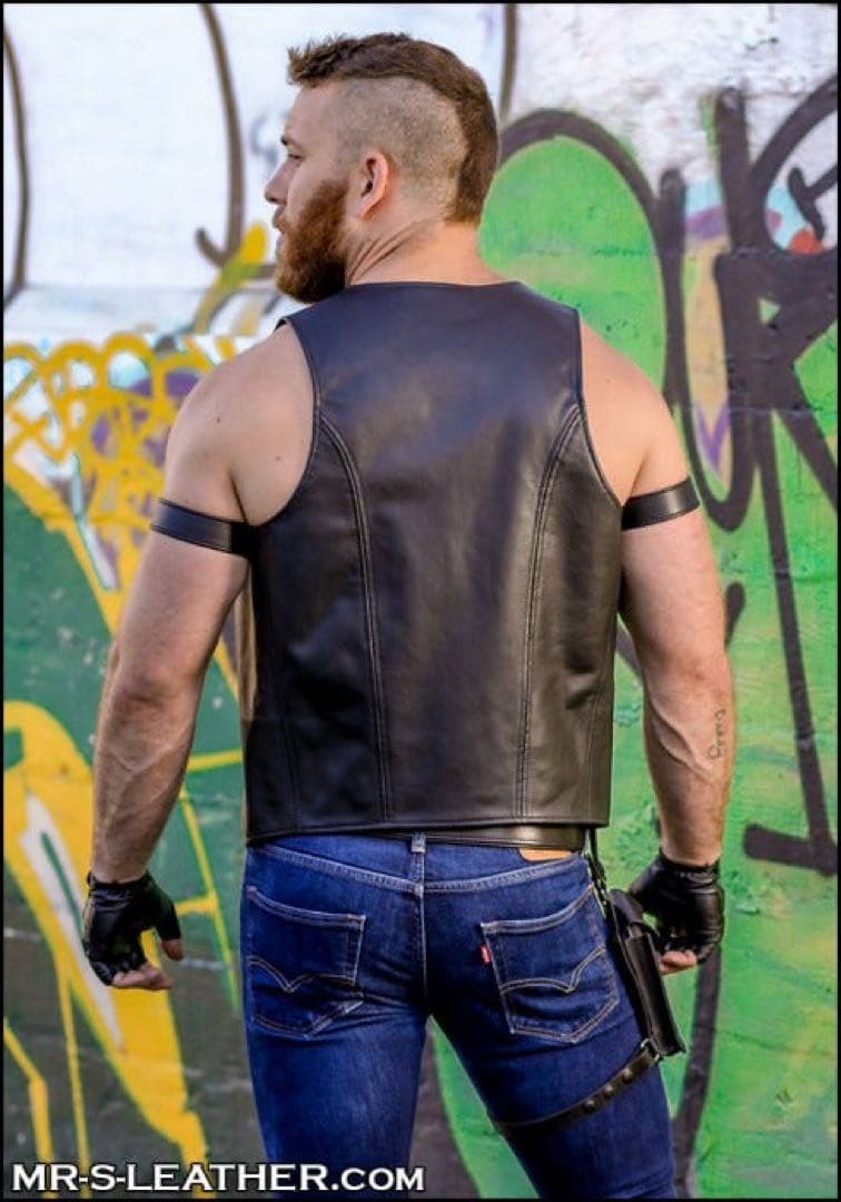 Mr.s leather レザー ベスト アウター レザー M