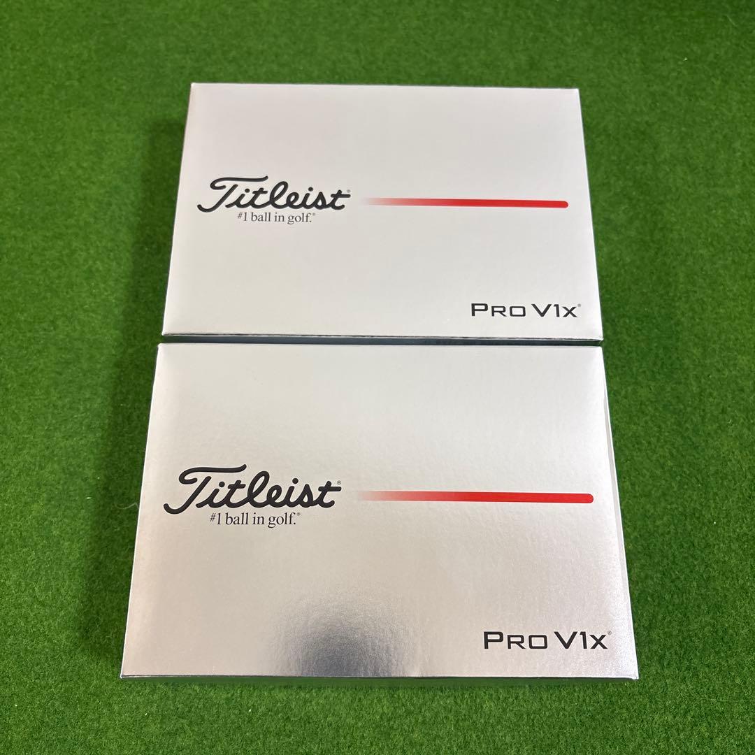 タイトリストPro V1x 2ダース　ゴルフボール