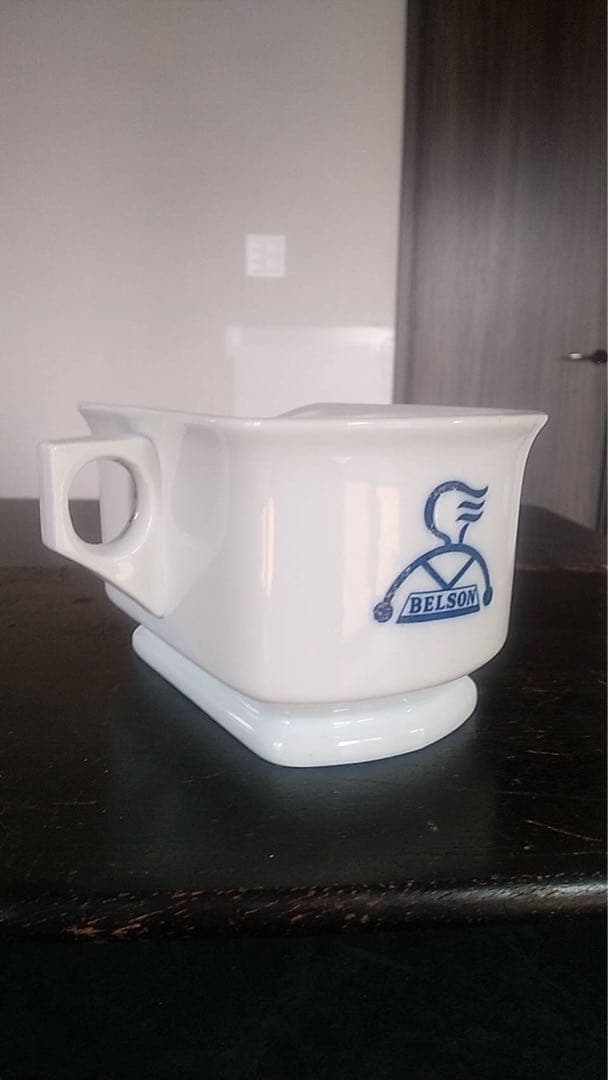 シェービングカップ　ベルゾン　藤本式　古道具　保温カップ　オブジェ　美容室　床屋