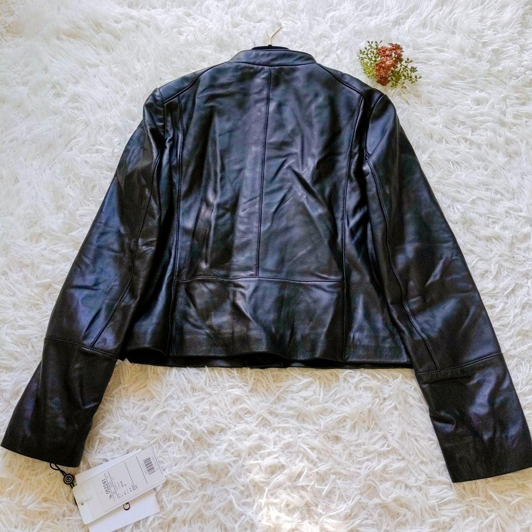 【新品未使用タグ付き】GRES paris ラムレザーライダースジャケット