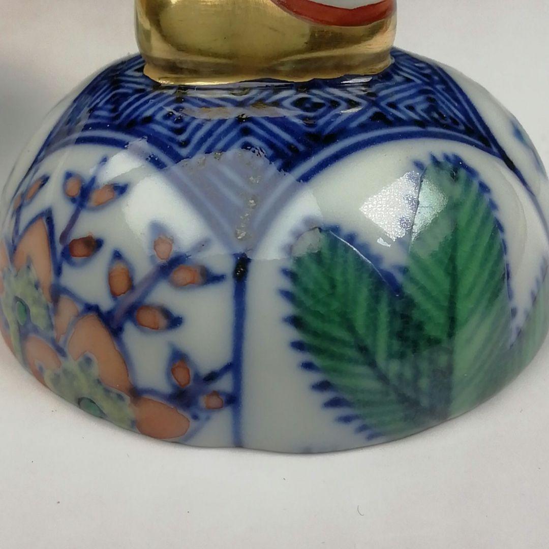 Ｔ８３９　香合　『干支　色絵　戌』『平安　高野昭阿弥 造』　共箱　茶道具