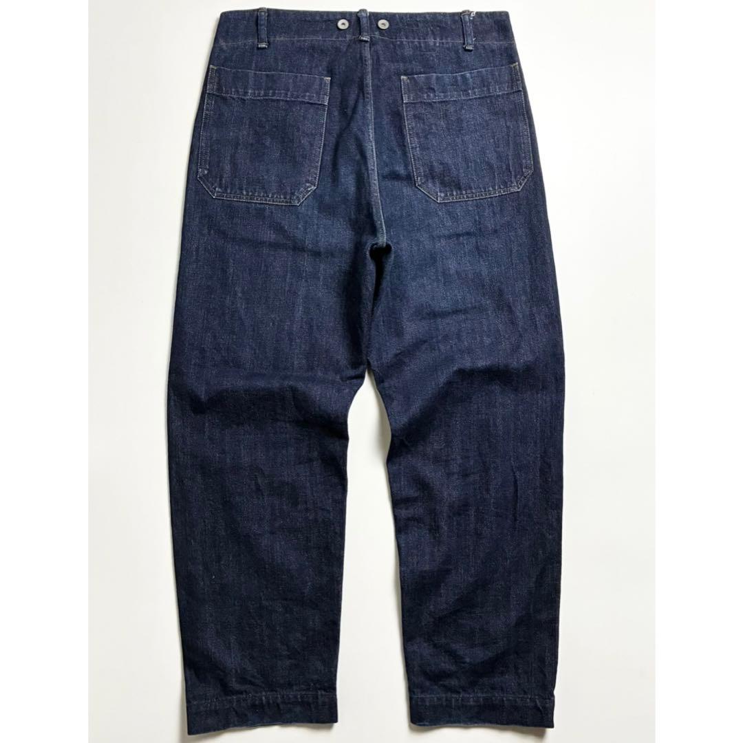 【美品】MHL×CANTON/デニムトラウザーズ/マーガレットハウエル/濃紺