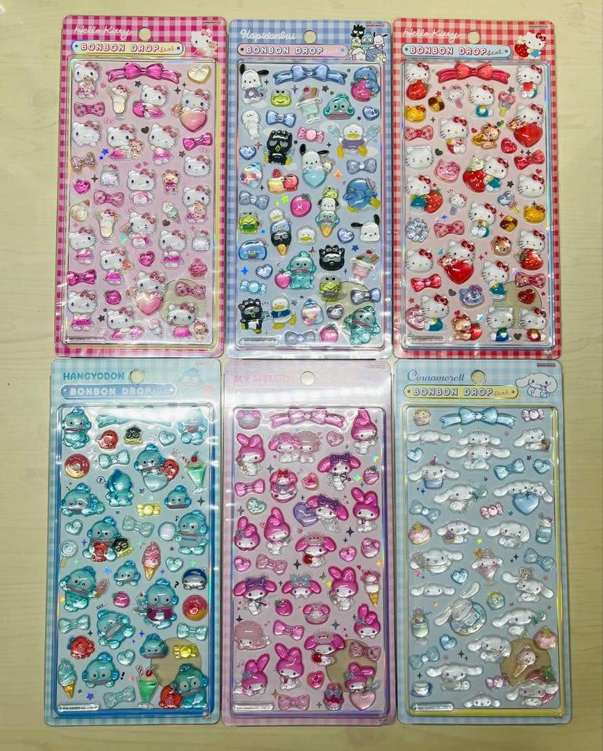 正規品 サンリオ ボンボンドロップシール 第2弾