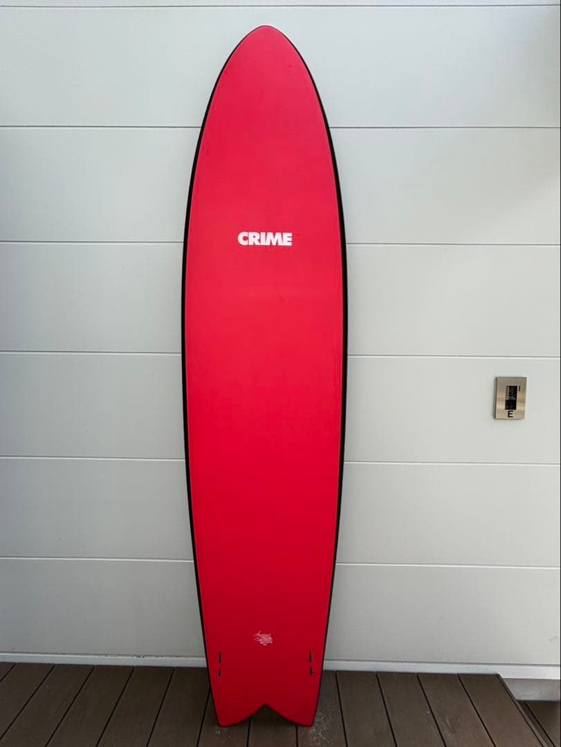 【早い者勝ち】　CRIME ロングボード レッド ブラック