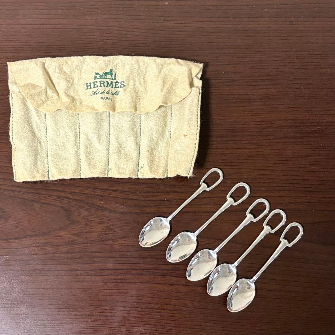 【未使用】HERMES スプーンセット 5本