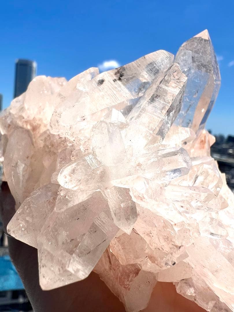 美✨希少✨AAAAピンクヒマラヤレムリアンの神殿✨美しい大天使の女神✨翼のドレス