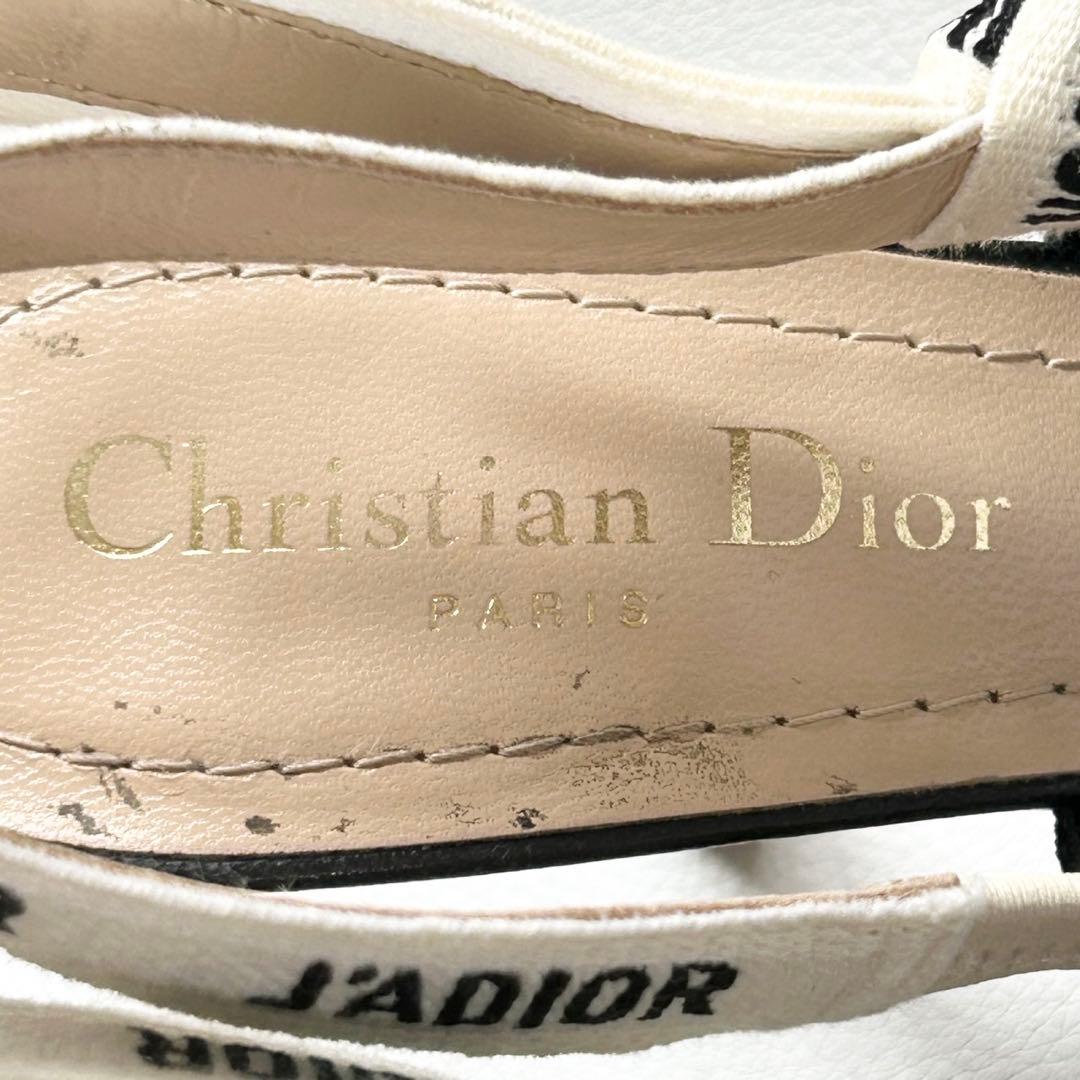 DIOR J’ADIOR スリングバックパンプス 34 1/2 ブラック
