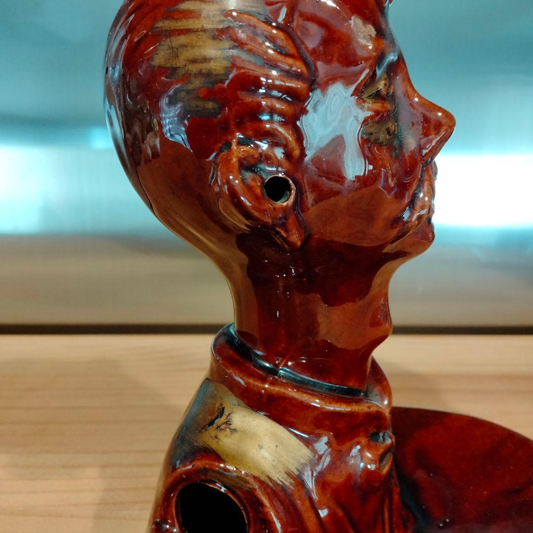 ビンテージ　四つ目　4つ目　置物　ミッドセンチュリー　酔っ払い トレイ