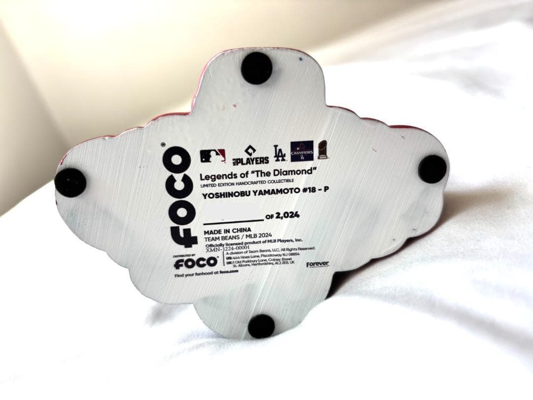 【2024体限定】山本由伸 ドジャース バブルヘッド 世界一トロフィー付き