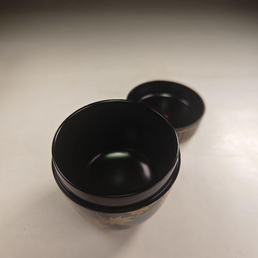 ウ222 棗『淡々斎　花押　極箱』『塗師　中村宗哲』『花筏蒔絵　中棗』茶器　茶道