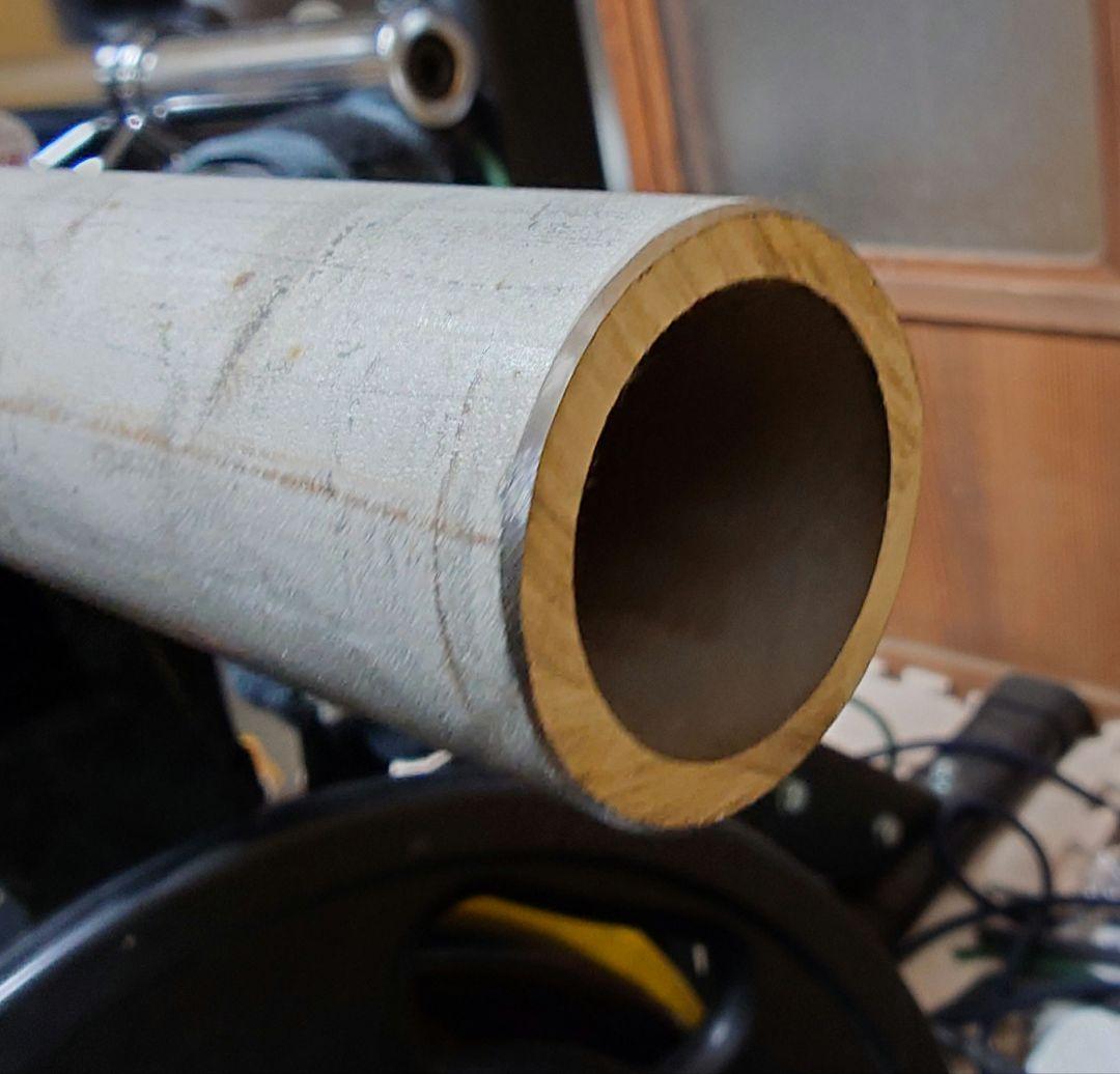 アクセルバーベル風　オリンピックバーベル　ステンレスパイプ