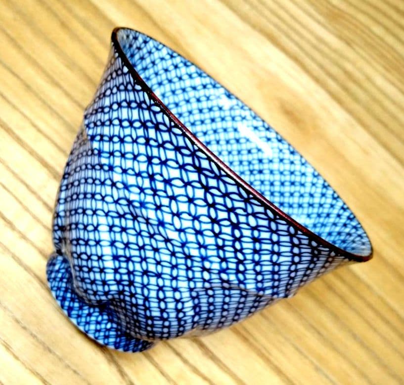 ☆ 平安孝峰 清水焼 超絶七宝文湯呑