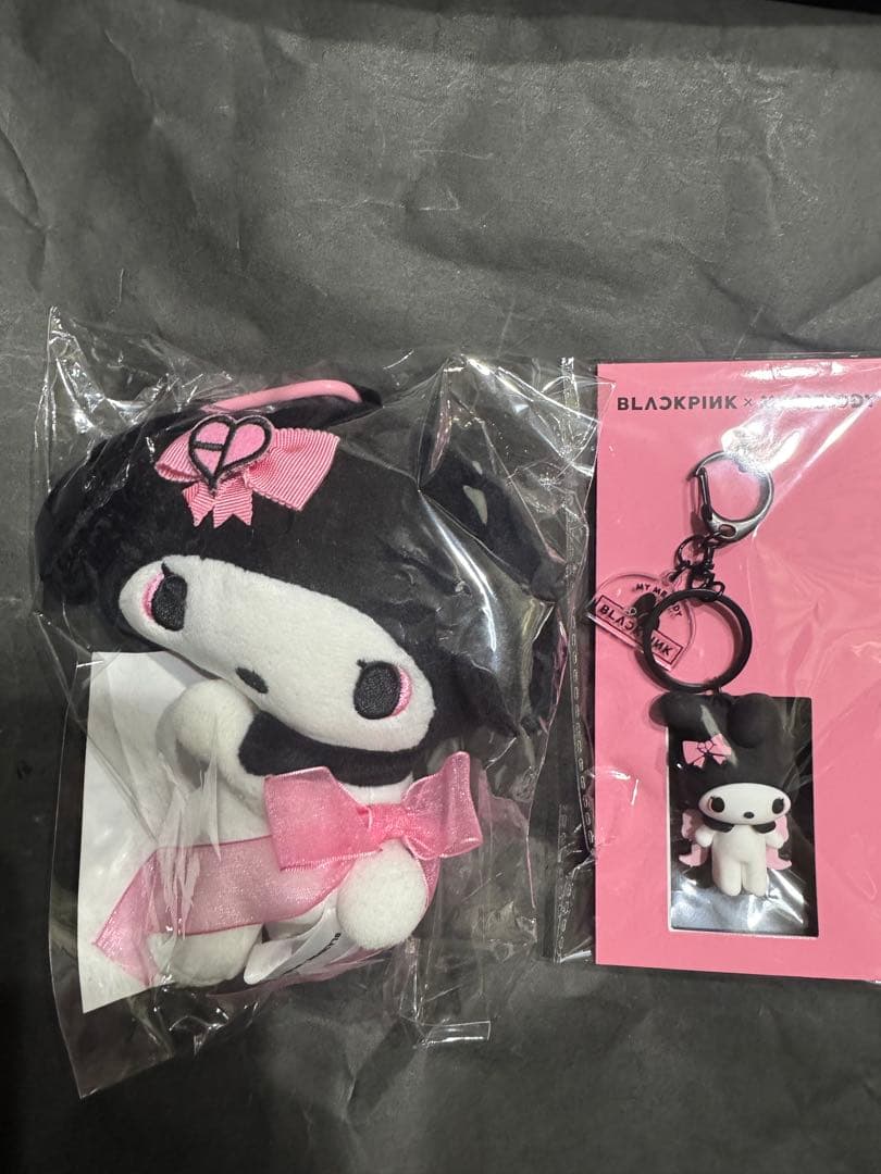 BLACKPINK × My Melody コラボぬいぐるみ3Dラバーキーリング