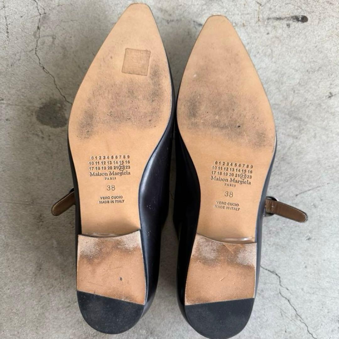 超美品　メゾンマルジェラ　ハイペリオン　メリージェーン　ポインテッドトゥ