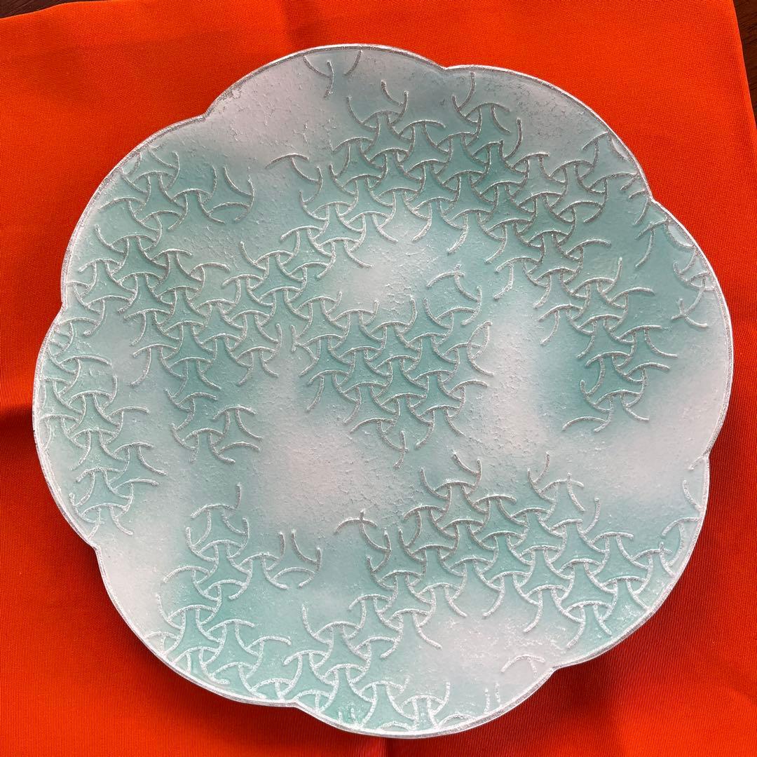 七宝焼　独楽つなぎ　干菓子器