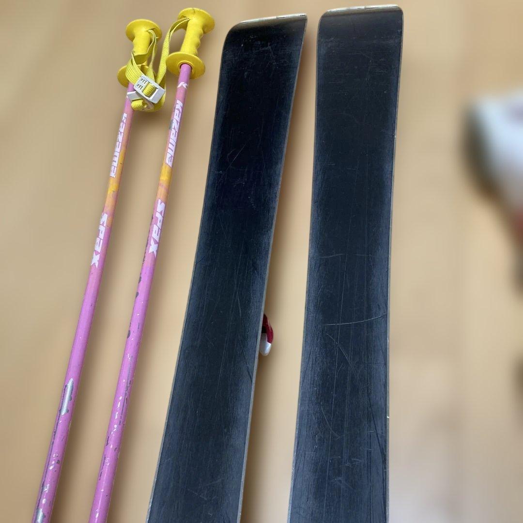 ロシニョール　スキー板　3点セット　ブーツ　ストック　21.5 255 ピンク