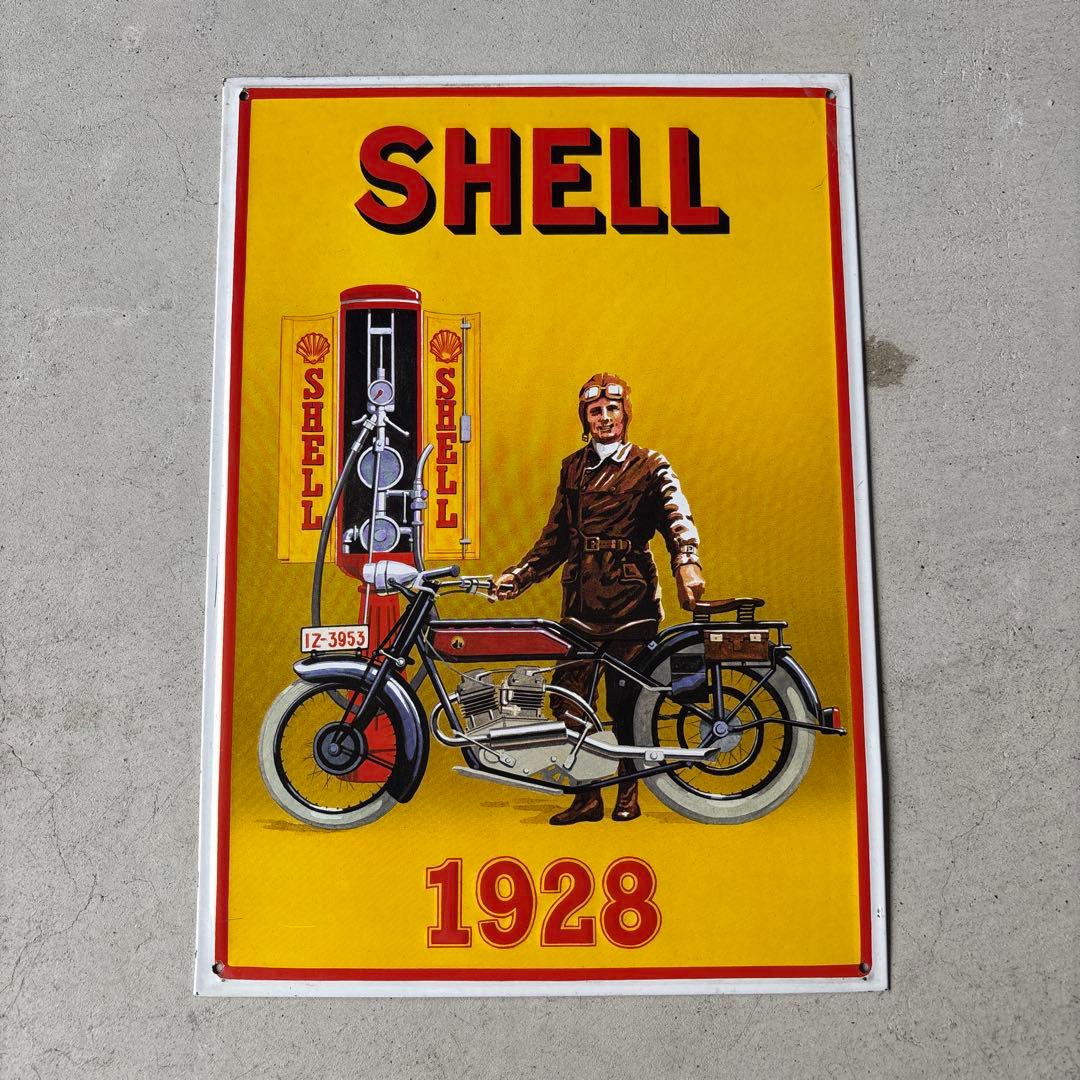 SHELL 1928年　ヴィンテージ　広告プレート