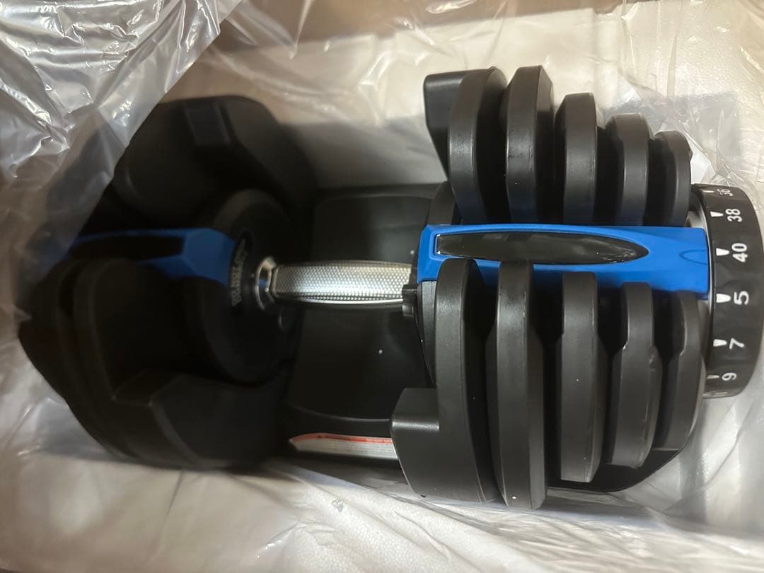 た*ど様 アジャスタブルダンベル 5-40Kg 2点セット 新品未使用品 ※直配