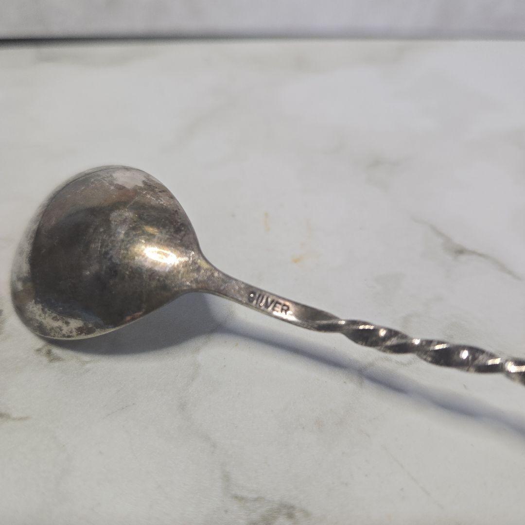 スプーン8本と皿2枚のセット950silver