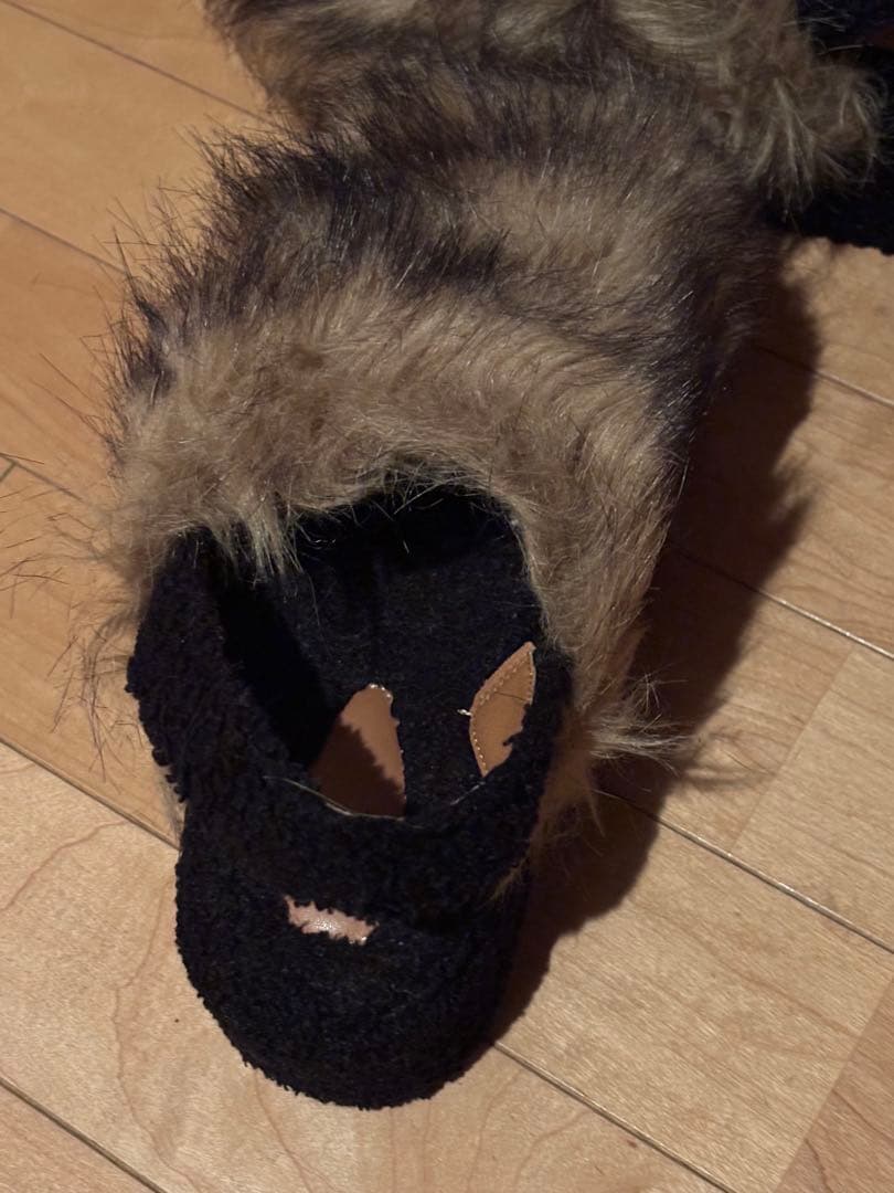 HTH ファーサンダル　秋冬　厚底