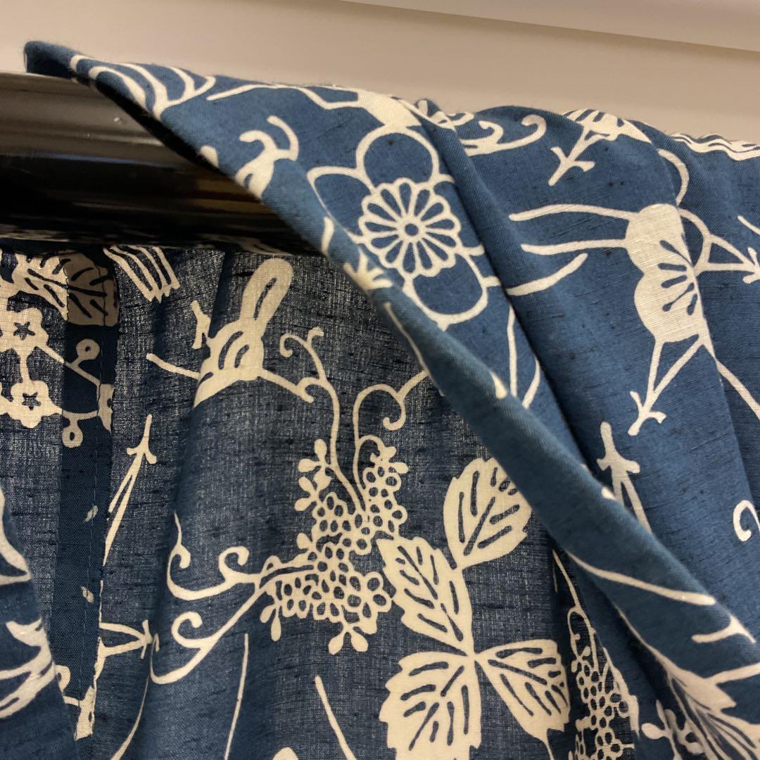 爽☆源氏物語　綿紬浴衣　特殊染色注染