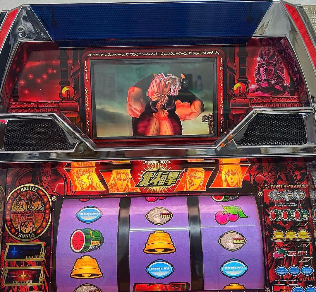 パチスロ実機 初代 北斗の拳 4号機 拳王パネル