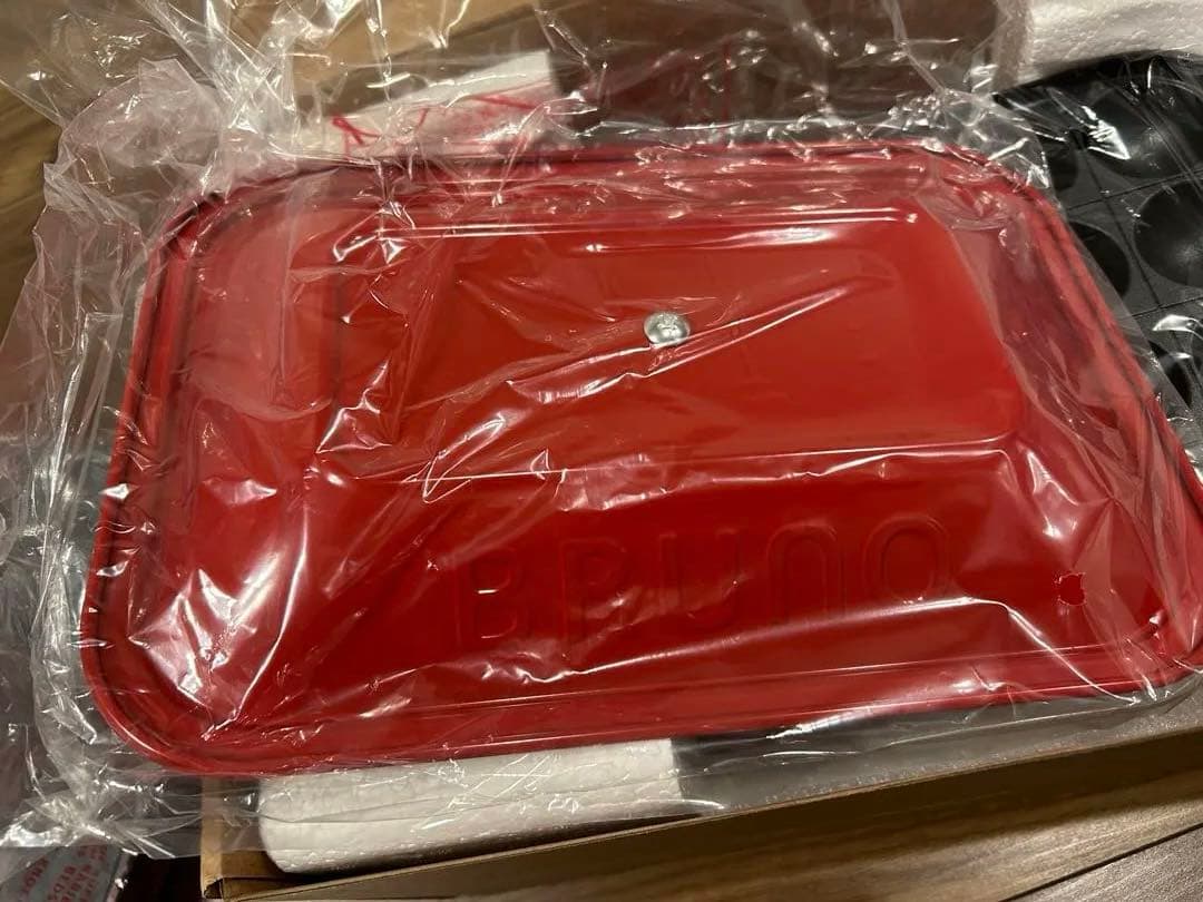 【新品未使用】ブルーノ　ホットプレート　コンパクト　RED